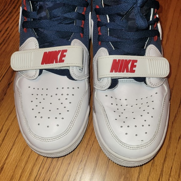 Jordan Legacy 312 Dream Team AV3922-101 White Navy Red Gold Sz 10.5 - Picture 3 of 13